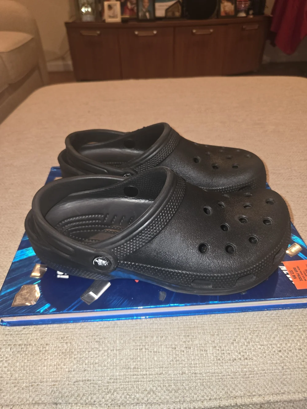 CROCS Kids Classic Black Slip-On Clogs